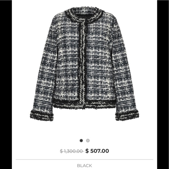 Giambattista Valli tweed print down puffer jacket - Picture 1 of 2